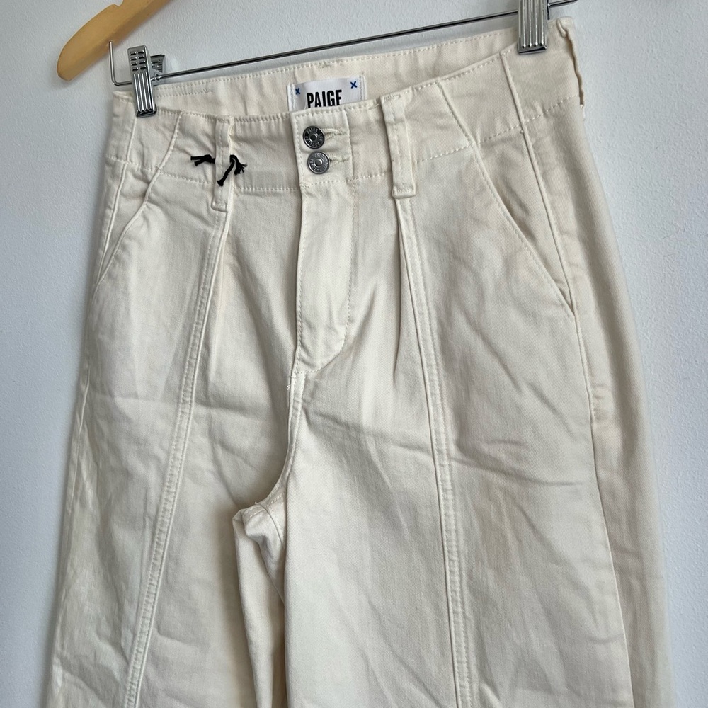 PAIGE - Brooklyn High-Rise Crop Wide-Leg Jeans - Picture 7 of 10